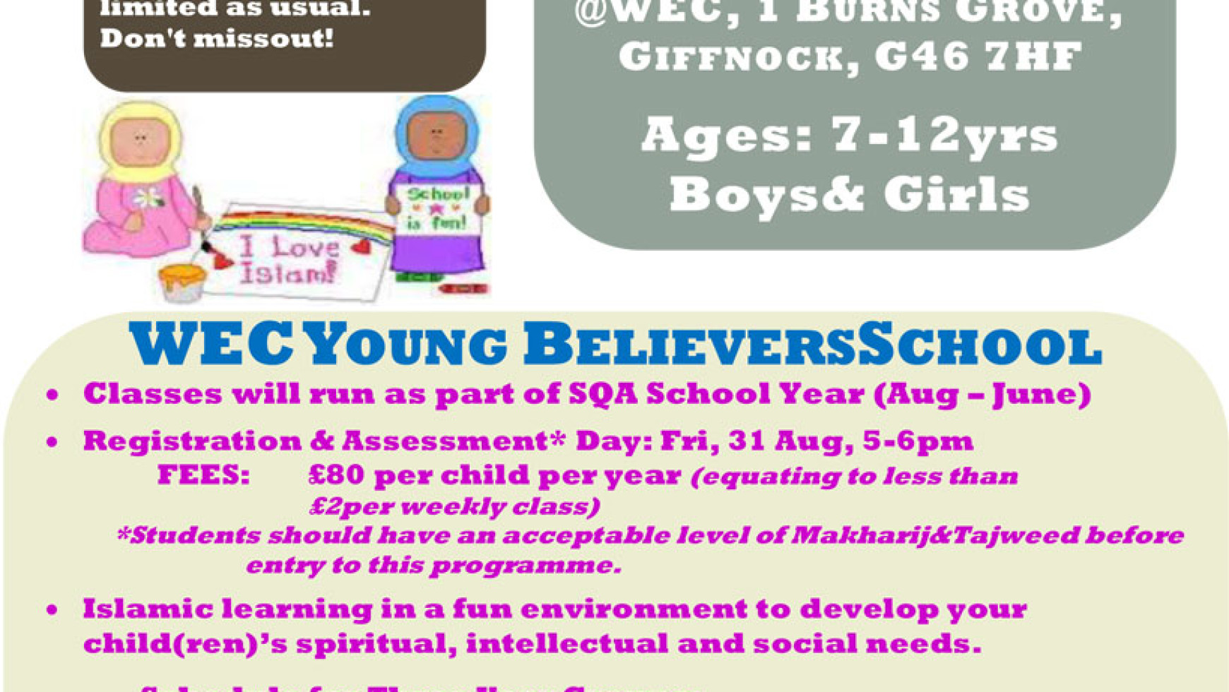 WEC Young Believer School