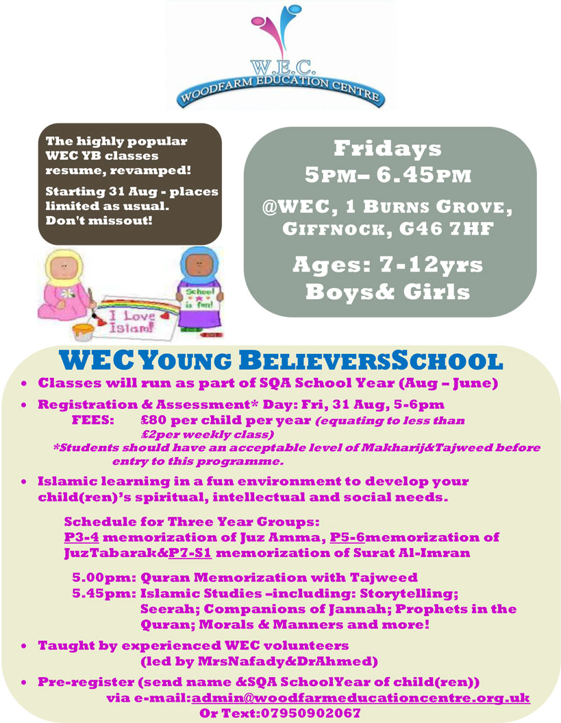 WEC Young Believer School Woodfarm Education Centre